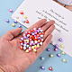 Transparent Heart Acrylic Beads US-TACR-S117-M-6