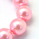 Baking Painted Pearlized Glass Pearl Round Bead Strands US-HY-Q003-6mm-53-3