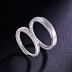 SHEGRACE Adjustable Frosted 925 Sterling Silver Couple Rings US-JR245A-2
