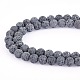 Unwaxed Natural Lava Rock Bead Strands US-G-F309-8mm-4