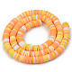Handmade Polymer Clay Beads Strands US-CLAY-R089-6mm-097-2