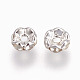Iron Rhinestone Spacer Beads US-RB-A008-6MM-S-2