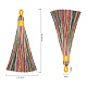 Polyester Tassel Big Pendants Decoration US-AJEW-S059-11-3