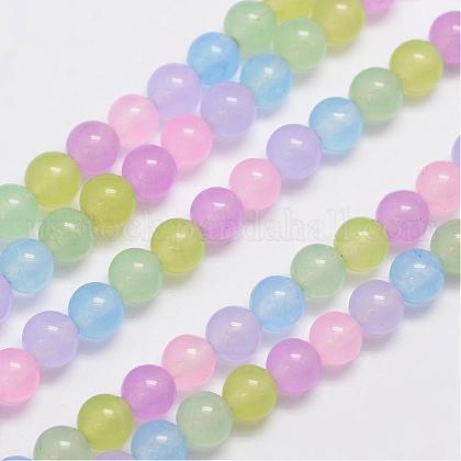 Natural & Dyed Malaysia Jade Bead Strands US-G-A146-6mm-A30-1