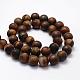 Frosted Natural Tiger Eye Beads Strands US-G-F364-18-10mm-2