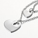 Two Tier Stainless Steel Necklaces US-NJEW-JN01246-4