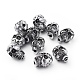 Antique Silver Plated Acrylic Beads US-PLS111Y-1