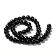 Natural Eyeless Obsidian Beads Strands US-G-K123-06-8mm-2