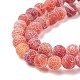 Natural & Dyed Crackle Agate Bead Strands US-G-T056-8mm-05-5