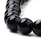 Natural Black Onyx Beads Strands US-G-S259-19-8mm-3