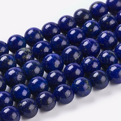 Natural Lapis Lazuli Beads Strands US-G-G087-6mm-1