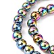 Non-magnetic Synthetic Hematite Beads Strands US-G-S096-10mm-5-4