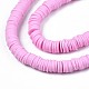Handmade Polymer Clay Beads Strands US-CLAY-R089-6mm-057-3