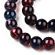 Baking Painted Glass Beads Strands US-DGLA-Q023-6mm-DB70-3