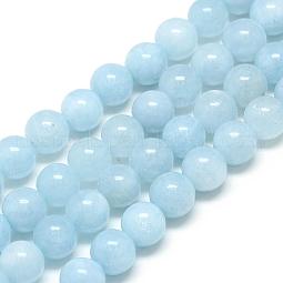 Natural Aquamarine Beads Strands US-G-S150-08-8mm