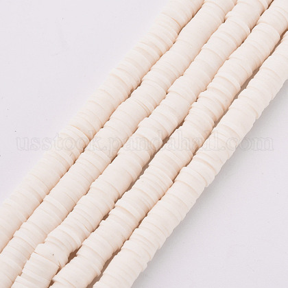 Handmade Polymer Clay Bead Strands US-CLAY-T002-6mm-17-1