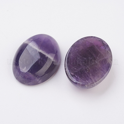 10pcs Flat Back Amethyst Cabochons – Half Round Gemstone – 6-12mm – Jewellery Crafts