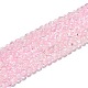 Spray Painted Crackle Glass Beads Strands US-CCG-Q002-6mm-01-1