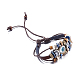Adjustable Eye Design Unisex Leather Multi-strand Bracelets US-BJEW-BB15543-A-4