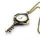 Alloy Key Pendant Necklace Quartz Pocket Watch US-WACH-P001-01-2