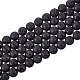 Synthetic Lava Rock Beads Strands US-G-S277-8mm-01-1