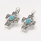 Alloy Synthetic Turquoise Pendants US-PALLOY-P139-01AS-1