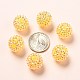 Chunky Resin Rhinestone Bubblegum Ball Beads US-CLAY-G007-11-5