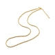 Brass Twist Rope Chains Necklace for Women US-NJEW-P265-15G-2