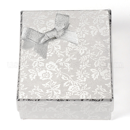 Rectangle Cardboard Jewelry Set Boxes US-CBOX-S012-01-1