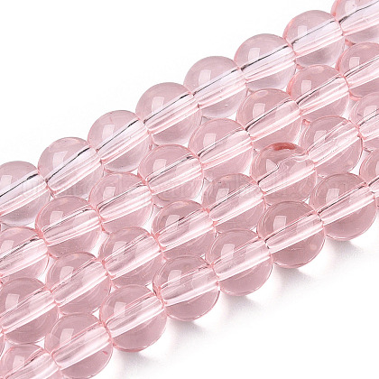Transparent Glass Beads Strands&nbsp;US-GLAA-T032-T6mm-10-1