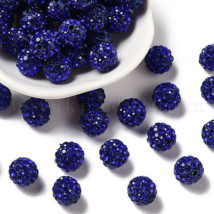 Pave Disco Ball Beads US-RB-A130-10mm-10-1