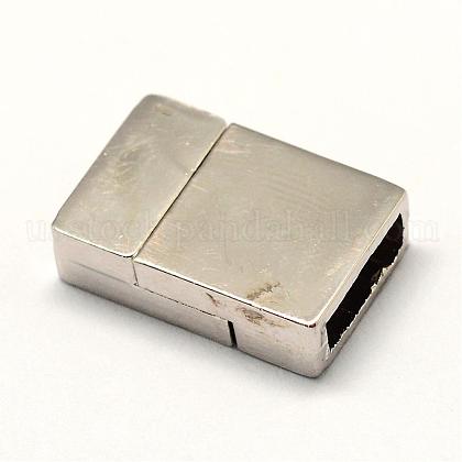 Alloy Magnetic Clasps with Glue-in Ends US-PALLOY-R089-14P-1
