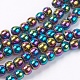 Non-magnetic Synthetic Hematite Beads Strands US-G-S096-6mm-5-1