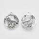 Tibetan Style Alloy Howling Wolf Pendants US-X-TIBEP-T009-07AS-RS-2