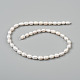 Oval Natural Cultured Freshwater Pearl Beads Strands US-PEAR-R015-45-9