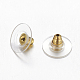 Brass Bullet Clutch Earring Backs US-EC129-G-2