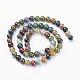 Natural Indian Agate Beads Strands US-GSR6mmC002-3