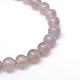 Round Natural Grey Agate Bead Strands US-G-R345-8mm-07-2