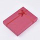 Jewelry Cardboard Boxes with Flower(Color Random Delivery) and Sponge Inside US-CBOX-R023-1-2