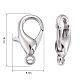 Zinc Alloy Lobster Claw Clasps US-X-E106-4