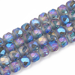 Electroplate Glass Beads Strands US-EGLA-T008-01D