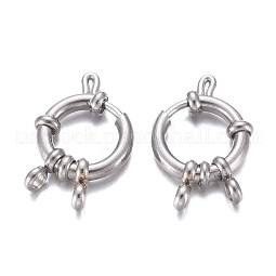 304 Stainless Steel Spring Ring Clasps US-STAS-H558-29P
