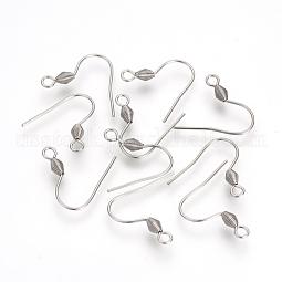 304 Stainless Steel Earring Hooks US-STAS-R071-30