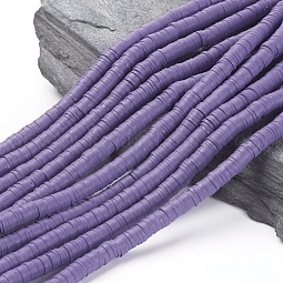 Flat Round Handmade Polymer Clay Beads US-CLAY-R067-6.0mm-03