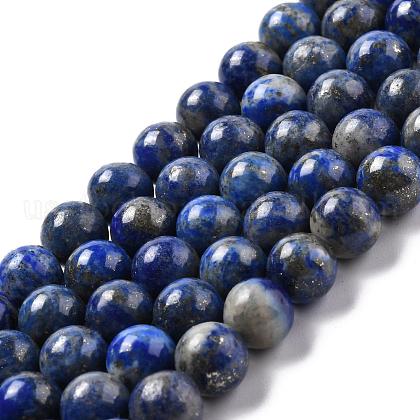 Natural Lapis Lazuli Round Bead Strands US-G-E262-01-8mm-1