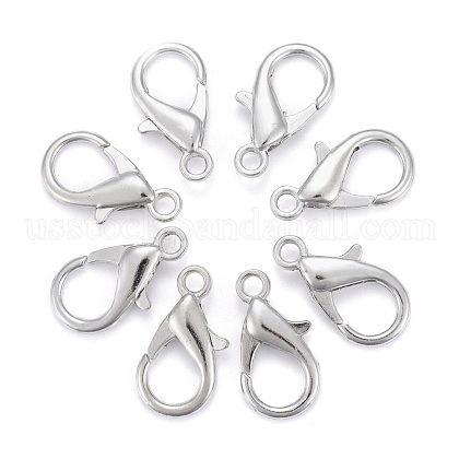 Zinc Alloy Lobster Claw Clasps US-E107-1