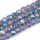 Electroplate Glass Beads Strands US-EGLA-T008-01D-1