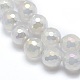 Electroplated Natural Agate Beads Strands US-G-O164-01B-12mm-3