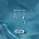 Trendy Glass Teardrop Dangle Earrings US-EJEW-JE00529-4