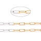 Two Tone 304 Stainless Steel Paperclip Chains US-CHS-B001-22-4